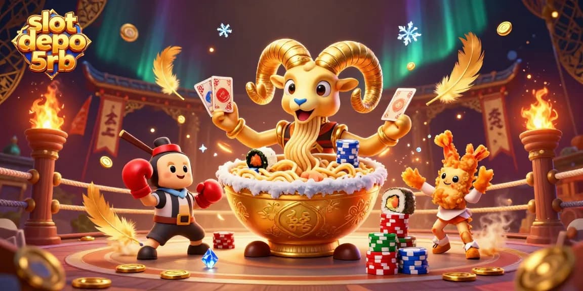 Engage with exciting slot depo 5rb dynamics featuring vibrant characters and dramatic casino elements.