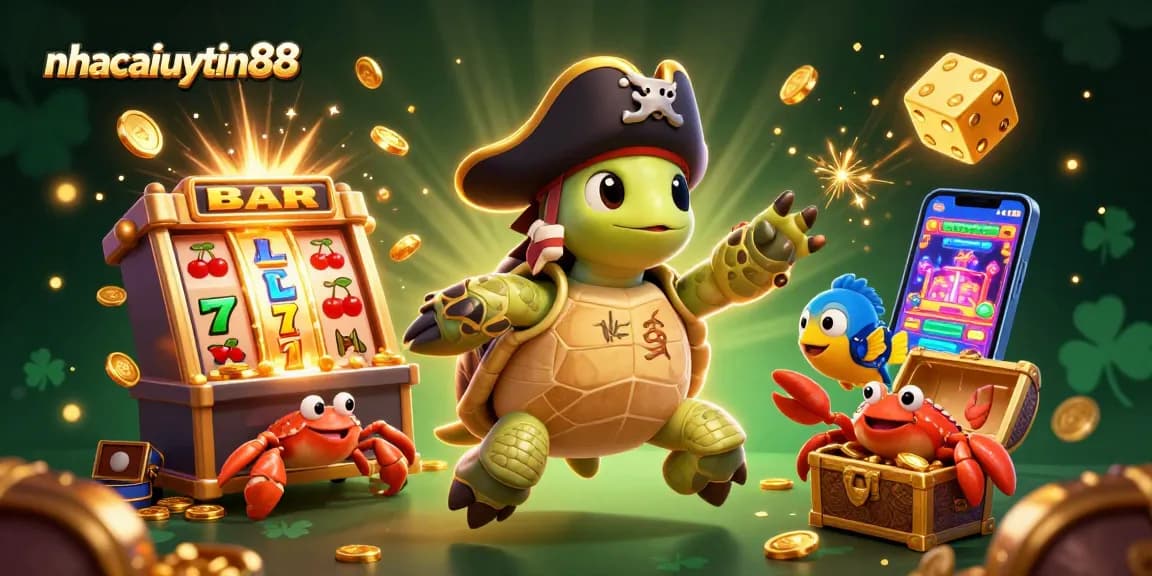 Spin and win with nhacaiuytin88 in a vibrant casino scene featuring a treasure-filled adventure.