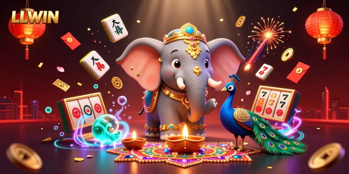 LLWIN offers exciting slot machine gameplay with vibrant 3D visuals and rich casino elements.