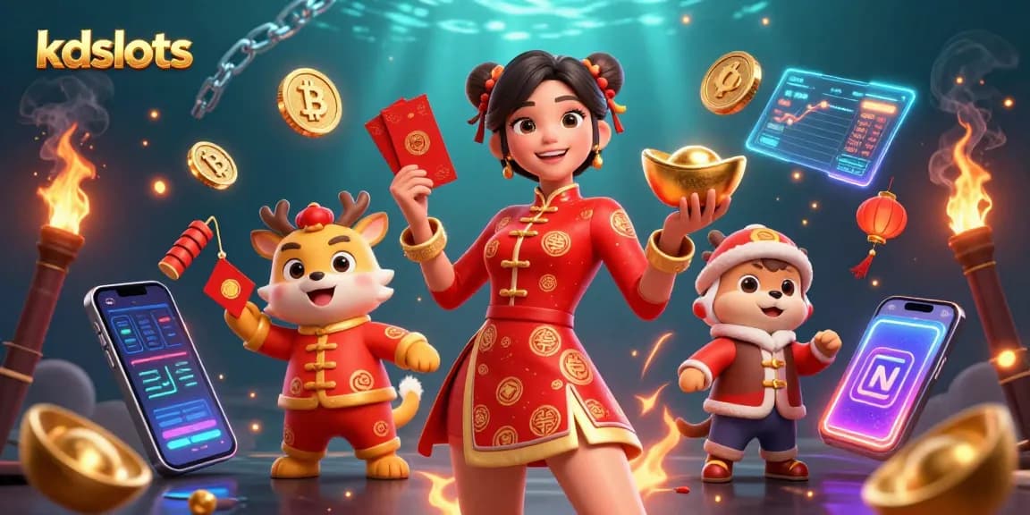 Experience thrilling slot gaming with kdslots featuring vibrant characters and crypto elements for 2026.