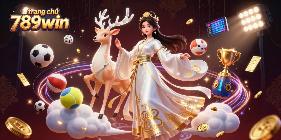 Experience the excitement of trang chủ 789win with a stunning 3D casino illustration.