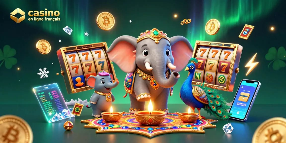 Experience top thrills at casino en ligne francais with vibrant slots and jackpots amidst animated elements.
