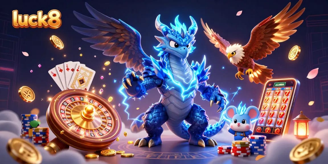 Experience luck8 with thrilling 3D casino action featuring dynamic characters and vibrant game elements.