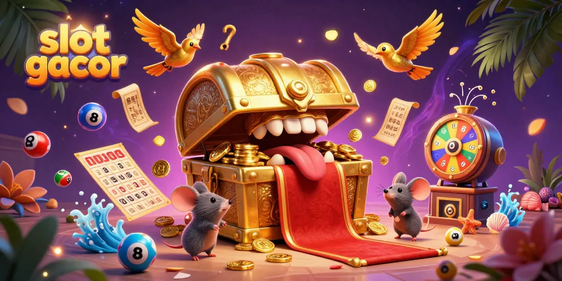 Engage with slot gacor excitement through vibrant lottery elements and dynamic 3D illustrations.