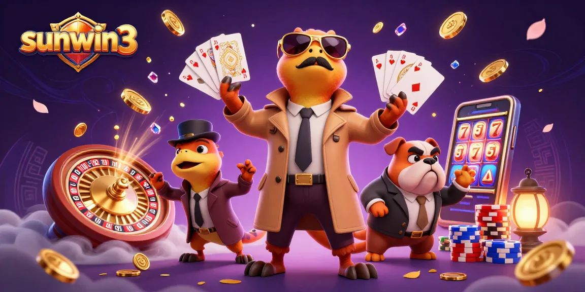 Enter the VIP casino with sunwin3 while the raptors create a vibrant gambling scene.