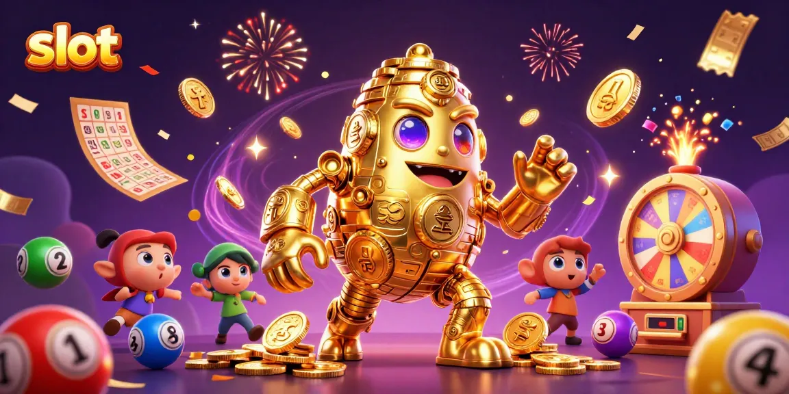 Menangkan slot dengan simbol mesin slot di golem emas berkilau, semarak kemenangan!