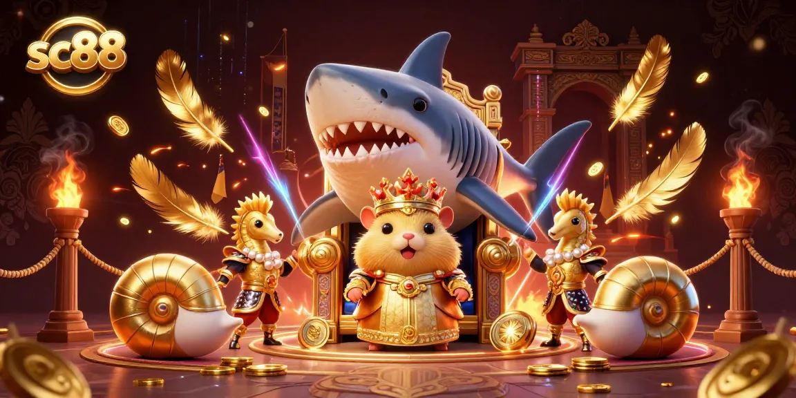 Engage with exciting sc88 gambling adventures featuring a hamster king and his royal guards.