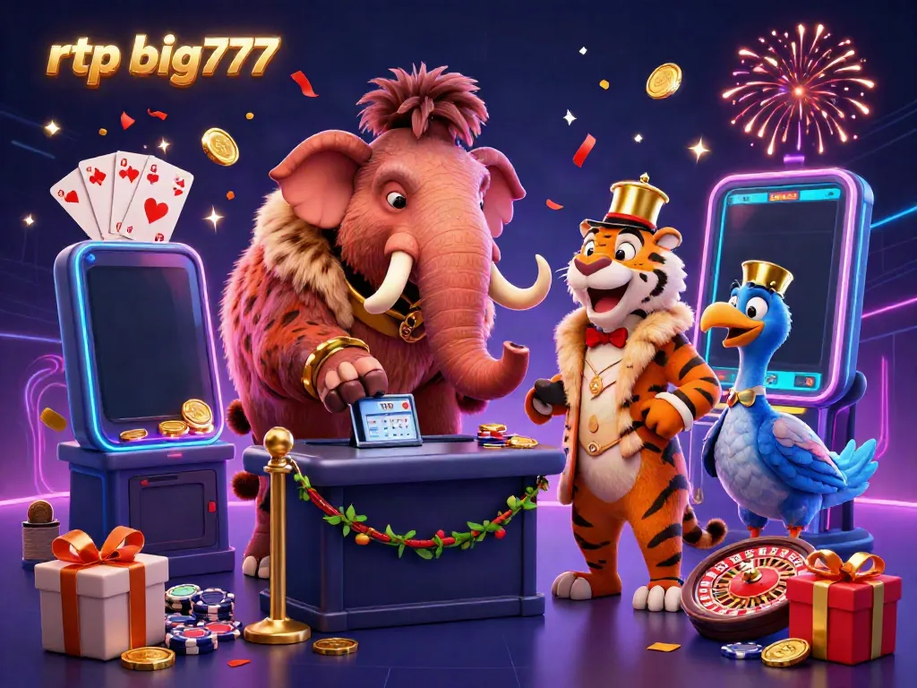 Engage with rtp big777's vibrant casino experience featuring a mammoth bouncer and striking visuals.
