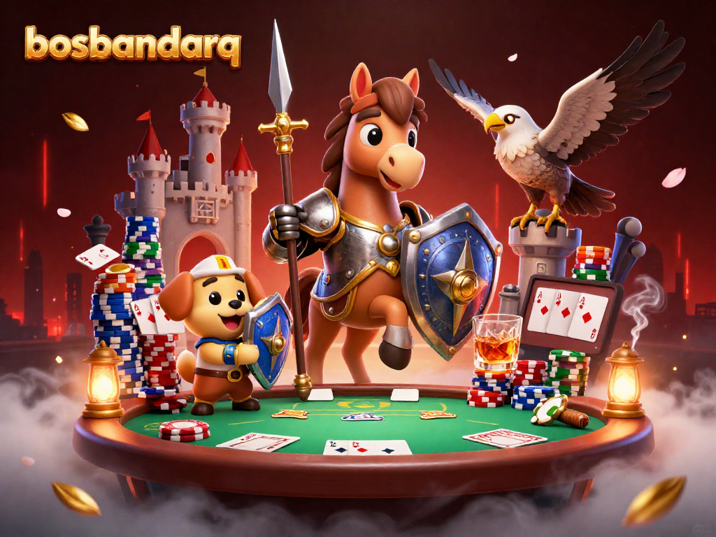 Experience thrilling gameplay at bosbandarq with fantasy poker and card action amidst vibrant elements.