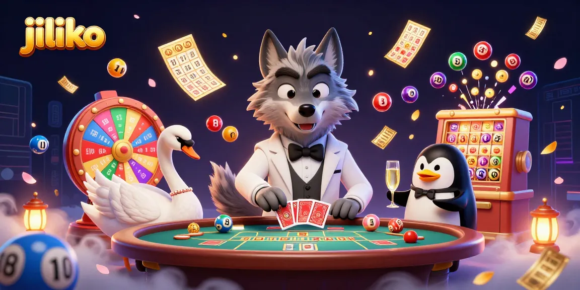 Engage with the thrilling baccarat experience at jiliko featuring charming characters and vibrant casino elements.