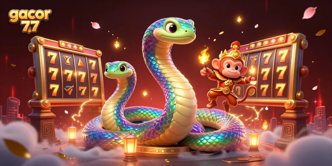 Rasakan keseruan Gacor 77 dengan visual menarik dari mesin slot dan karakter ikonik!