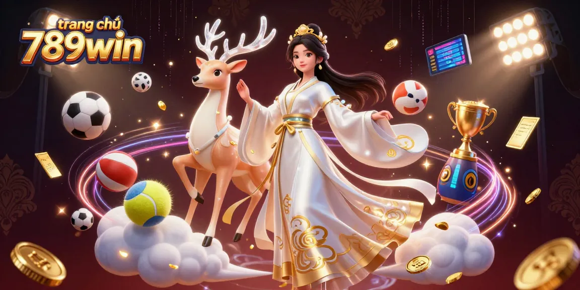 Experience the excitement of trang chủ 789win with a stunning 3D casino illustration.