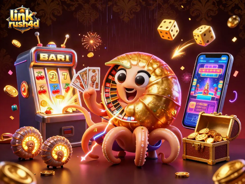 Jelajahi permainan slot secara mengasyikkan dengan link rush4d dan jackpot yang bersinar.