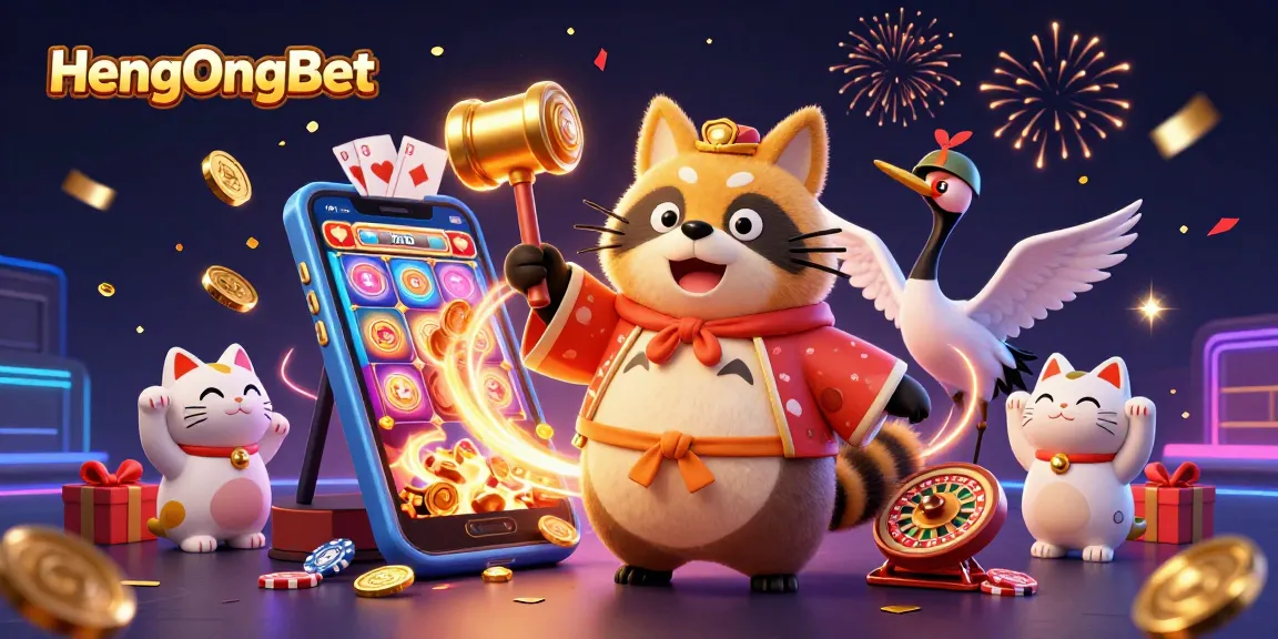 Experience the excitement of HengOngBet through vibrant 3D cartoon characters and engaging game elements.