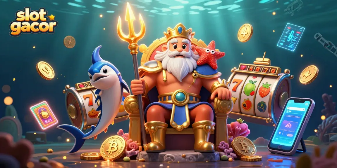 Menangkan slot gacor dengan kemewahan karakter Neptune dan simbol permainan yang penuh warna.