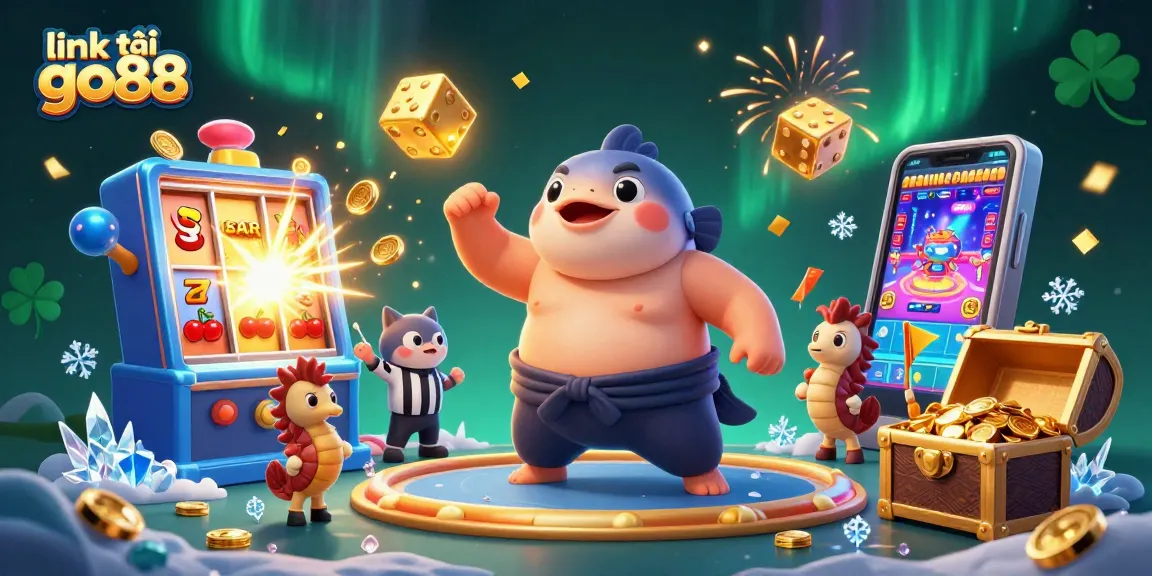 Engage with exciting gameplay by accessing link tải go88 through an underwater casino illustrated scene.