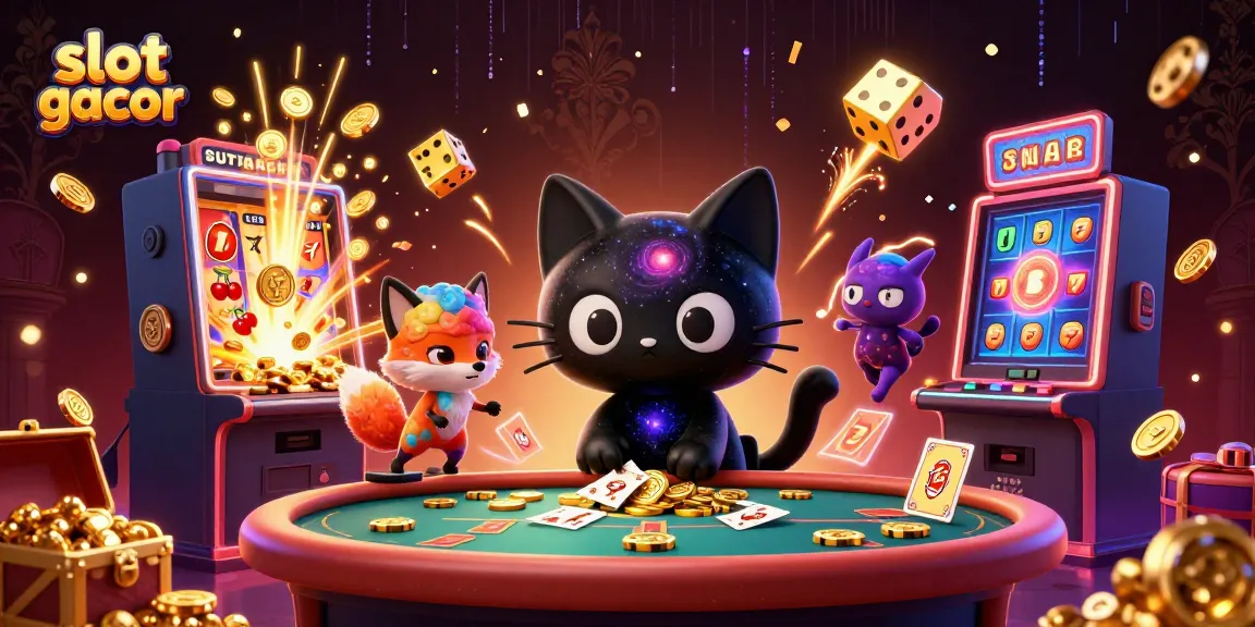 Slot gacor menarik pemain dengan kucing hitam galaksi dan teman rubah nebula.