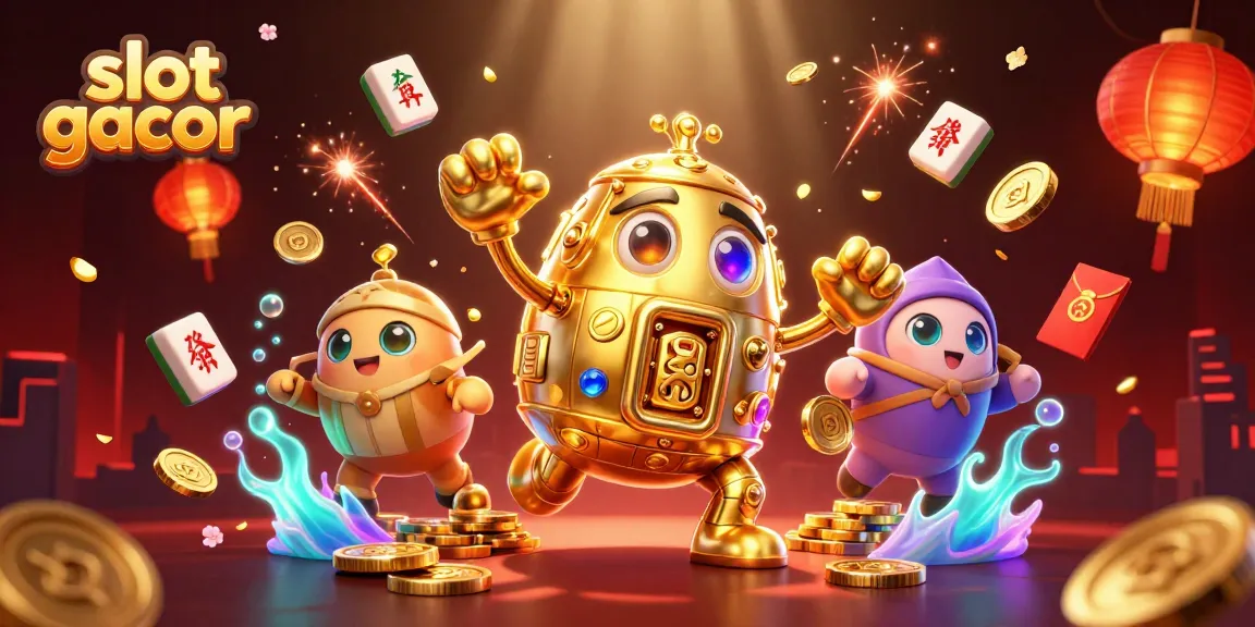 Mainkan slot gacor dengan karakter golem emas berputar bersama elemen kasino menarik.