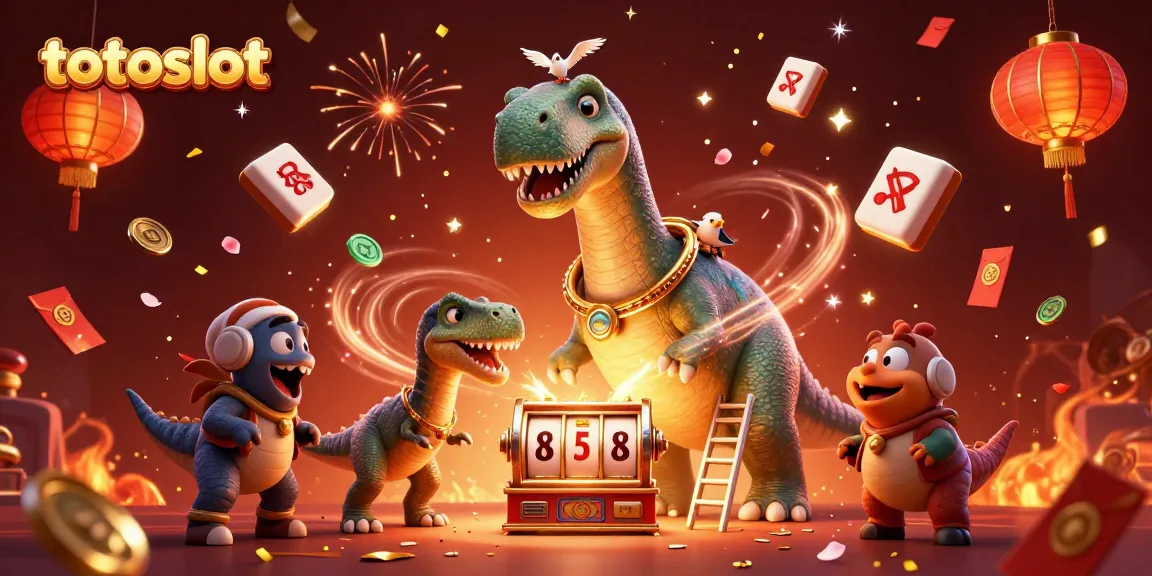 Experience exciting gameplay with totoslot as the brontosaurus spins lucky slot reels!