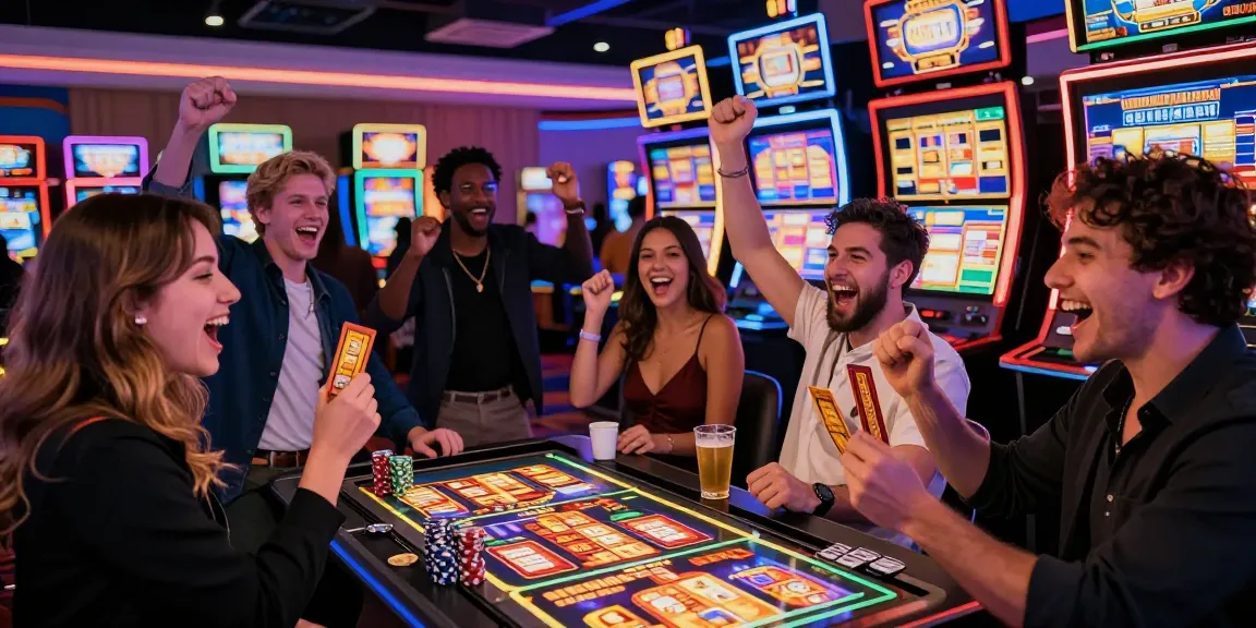 Kemenangan slot jackpot yang meriah saat pemain merayakan keberuntungan di kasino