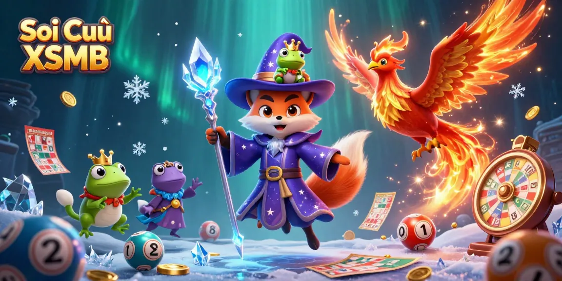 Engage with Soi Cầu XSMB using captivating lottery elements and magical characters.