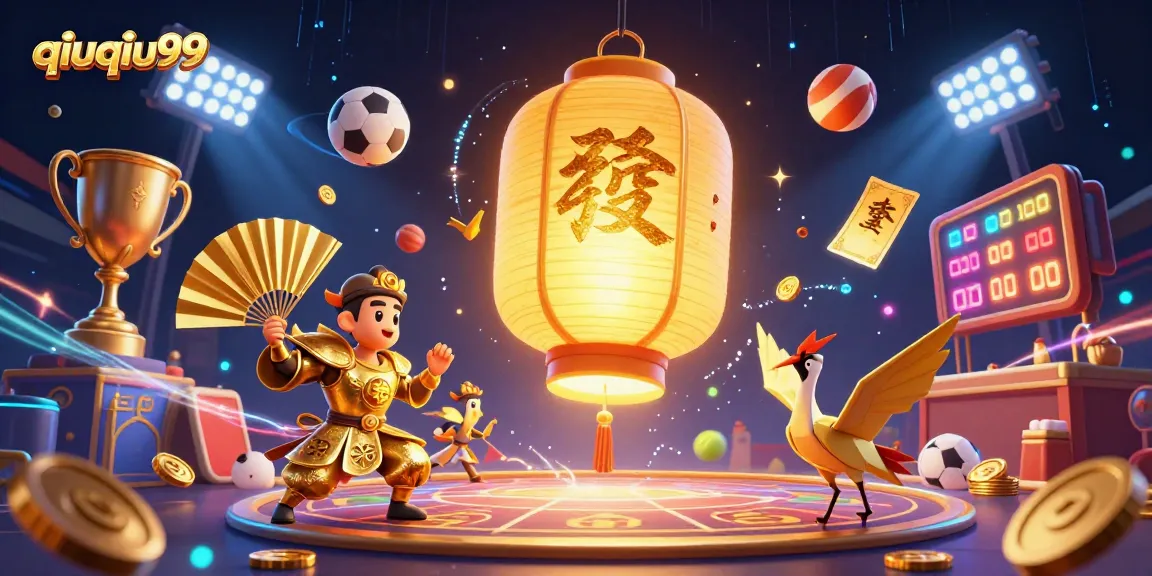 Engage with qiuqiu99 at a vibrant night market casino featuring dynamic gaming elements.