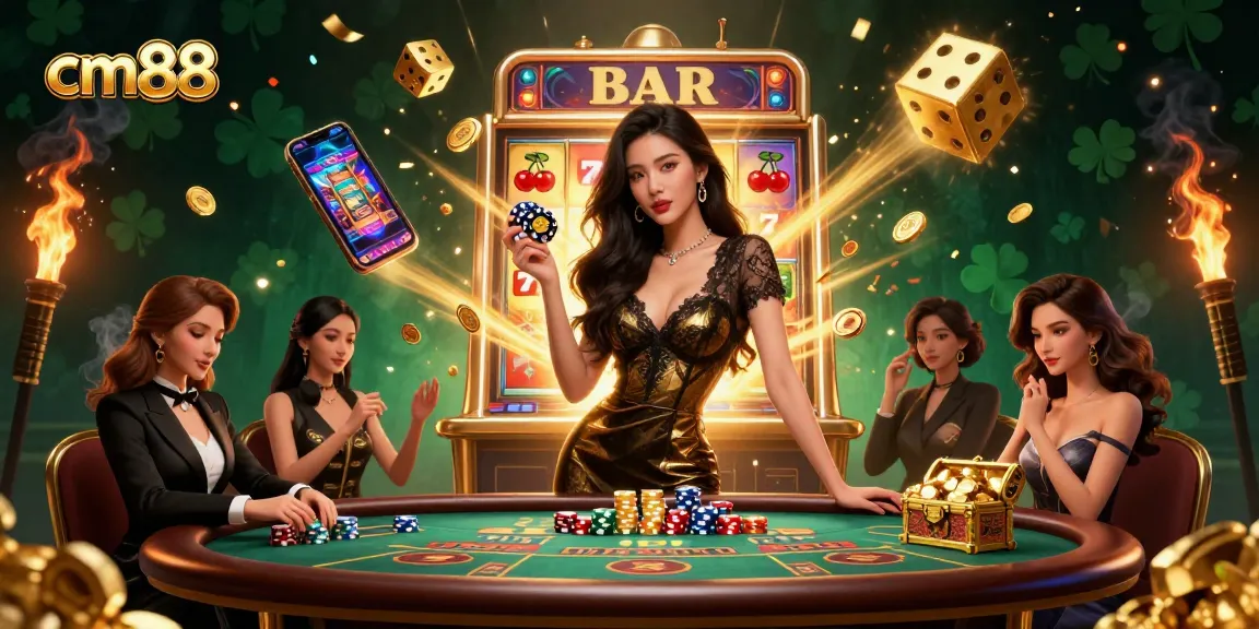 Experience thrilling gameplay at cm88 with a stunning Asian dealer at a VIP baccarat table