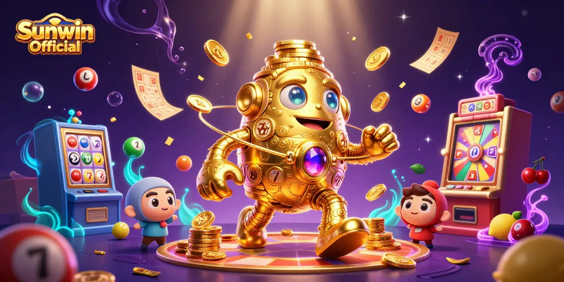 Spin the reels with Sunwin Official's dynamic slot scenes full of vibrant colors and exciting game elements.