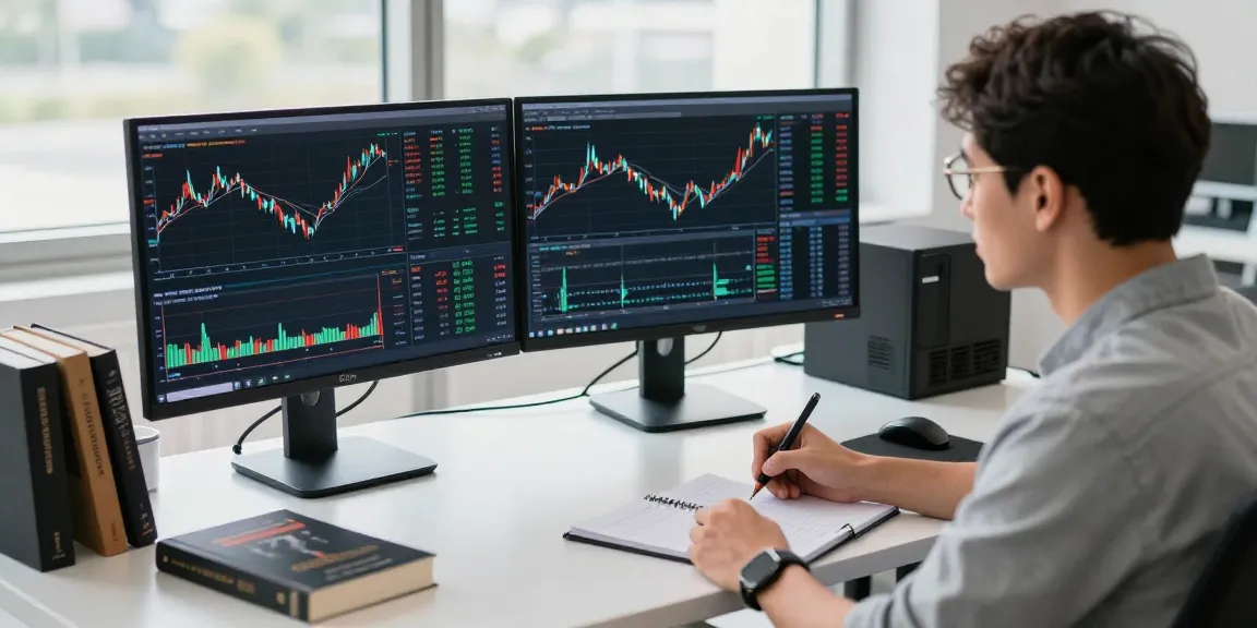 Отзывы о Bitmex: трейдер анализирует графики криптовалюты в современном офисе