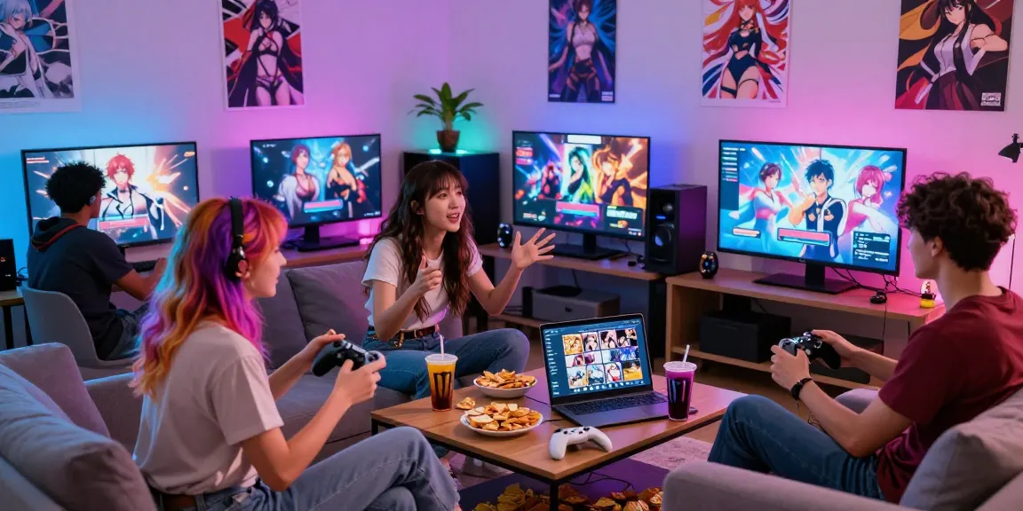 Engaging gaming environment showcasing players enjoying hentai games, emphasizing community and fun.