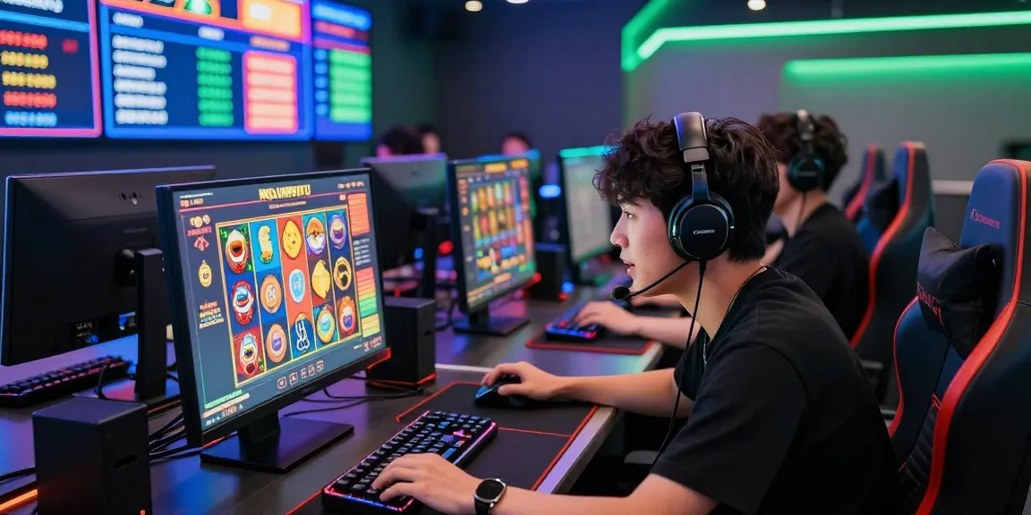Exciting ngamenjitu online gaming scene with diverse players engaging in thrilling slot games