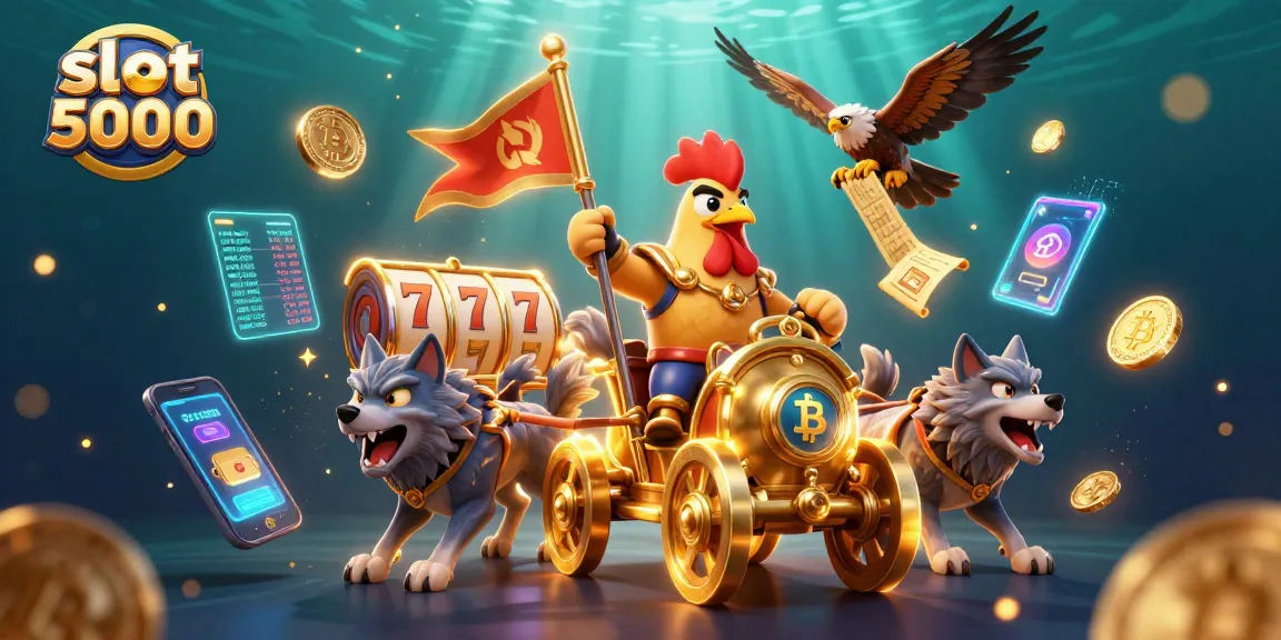 Slot 5000 menampilkan petualangan binatang ikonis dalam dunia kasino yang megah.