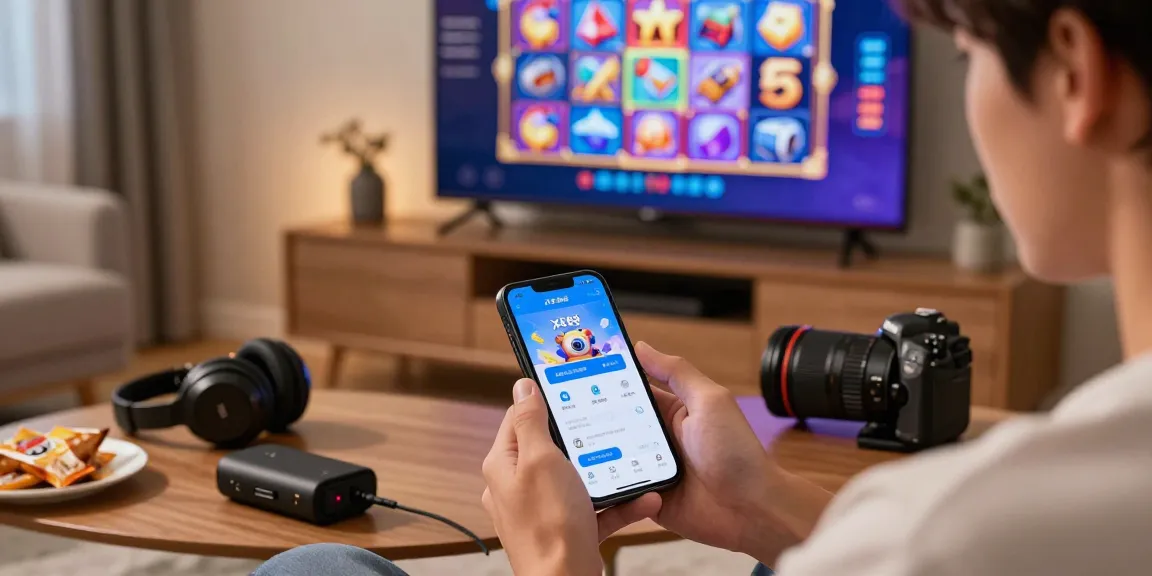 Enjoying XE88 gameplay on a smartphone in a cozy gaming setup.